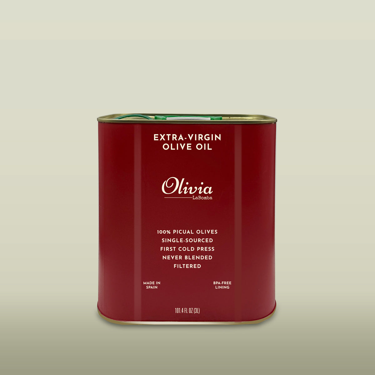 3 Liter Can of Extra Virgin Olive Oil from Spain – Olivia LaBomba