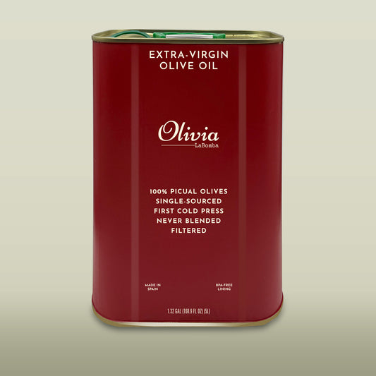 5 Liter Can of 100% Extra Virgin Olive Oil from Spain